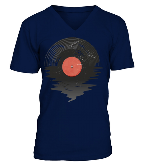 Vintage Music V-Neck T-shirt
