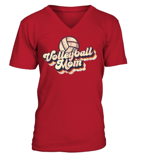 Volleyball Player Team Mom Mother V-Neck T-shirt