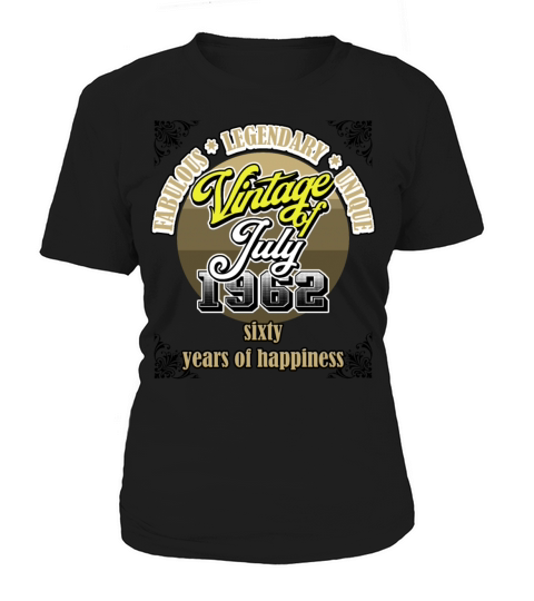 60th Birthday July 1962 Vintage 60 Years Legendar Women's T-Shirt