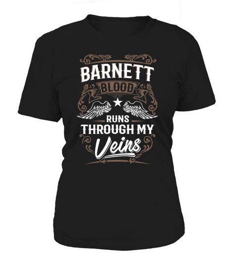 BARNETT Blood Runs Through My Veins Legend name gifts T Shirt Women's T-Shirt