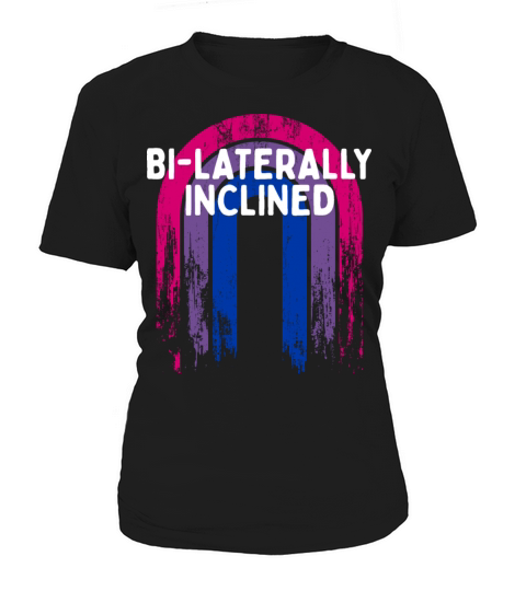 Bi-Laterally Inclined Bisexual LGBTQ Bi Pride Women's T-Shirt