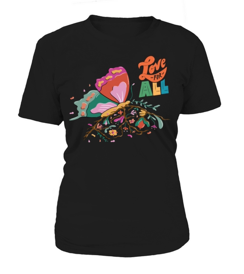 Butterfly Love All Motivational Quote with Butterf Women's T-Shirt