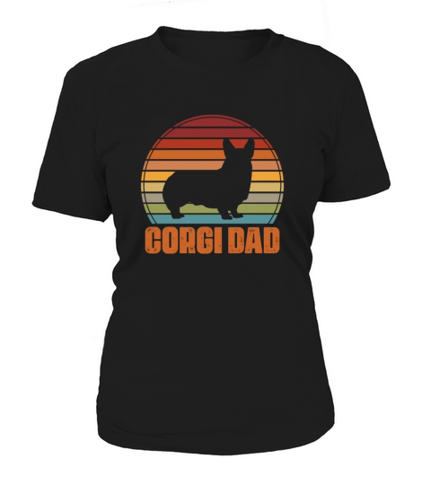 Corgi Dad Retro Women's T-Shirt