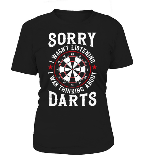 Darts Board Vintage Sorry I WasnT Women's T-Shirt