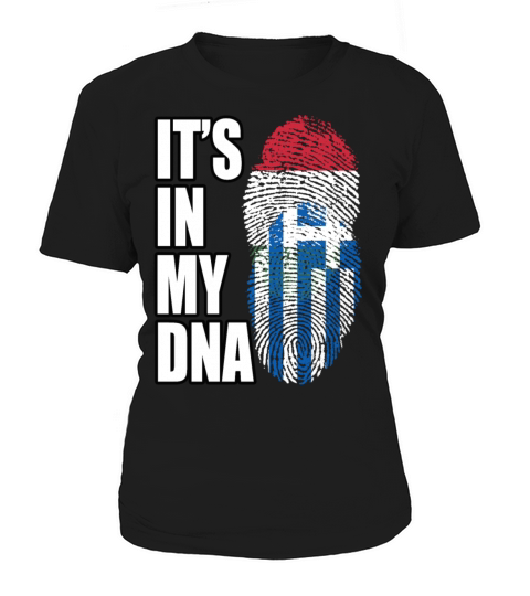 Hungarian And Greek Mix Heritage DNA Flag Women's T-Shirt