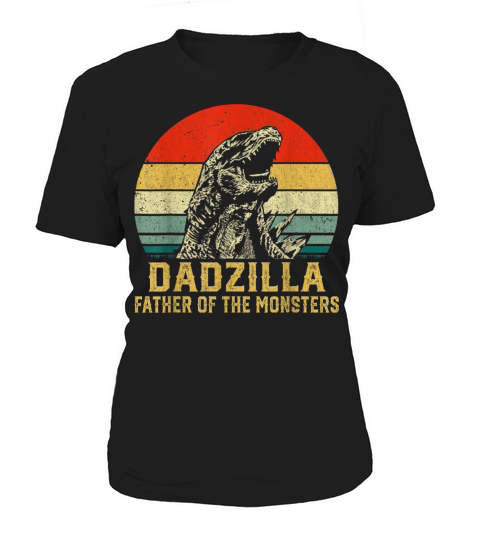 Mens Retro Vintage Dadzilla Father Of The Monsters Funny Gifts T-Shirt Women's T-Shirt