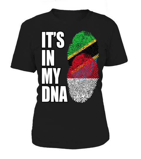 Tanzanian And Indonesian Vintage Heritage DNA Flag Women's T-Shirt