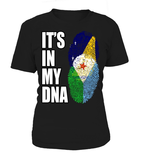 Tokelauan And Djiboutian Mix Heritage DNA Flag Women's T-Shirt