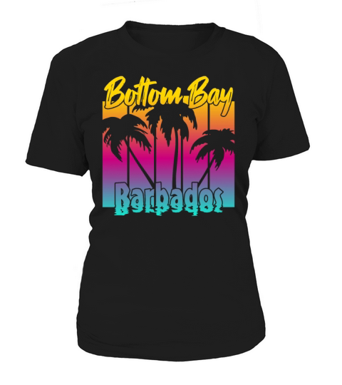 Vintage Bottom Bay Barbados Sunset Women's T-Shirt