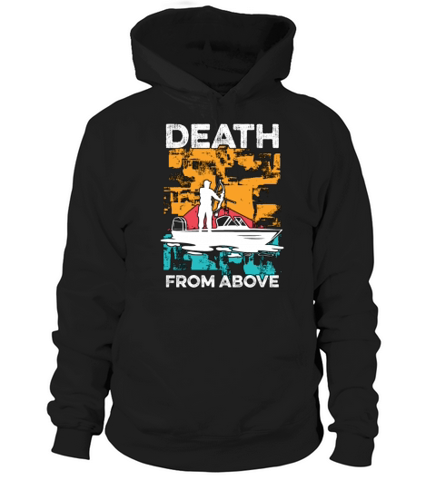 Bowfishing Dead From Above Retro Fishing Bowfisher Hoodie Unisex