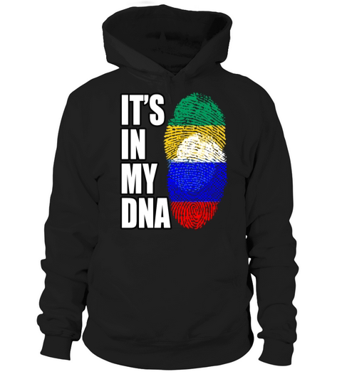 Gambian And Russian Mix Heritage DNA Flag Hoodie Unisex