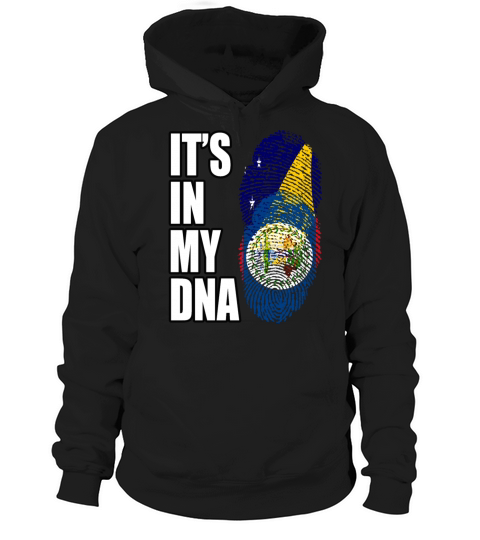 Tokelauan And Belizean Mix Heritage DNA Flag Hoodie Unisex