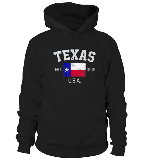 Vintage Texas Austin EST 1845 Souvenir Gift Hoodie Unisex