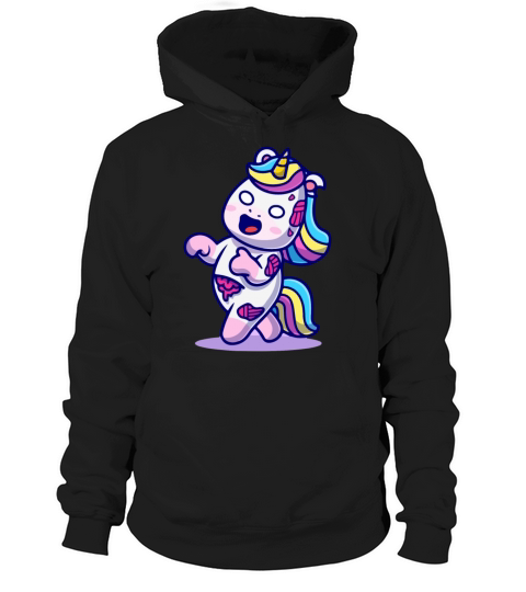 zombie unicorn Hoodie Unisex