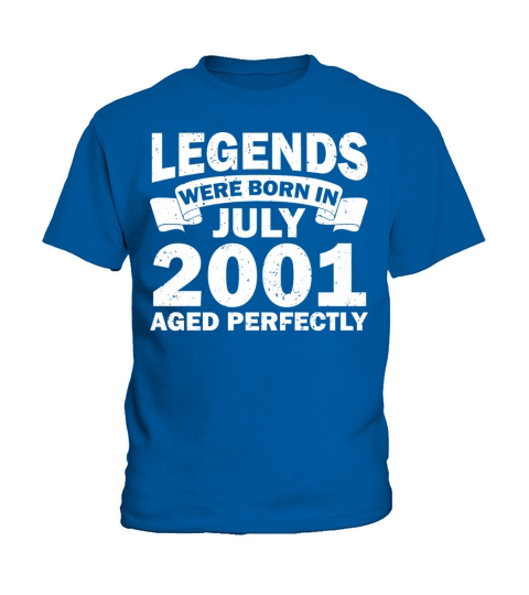 21st birthday July vintage 2001 gift idea Kids T-Shirt