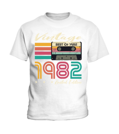 40th birthday vintage 1982 limited edition Kids T-Shirt