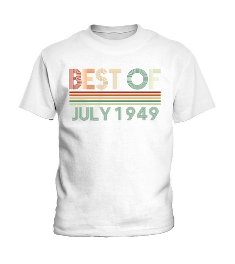 73rd birthday July vintage 1949 gift idea Kids T-Shirt
