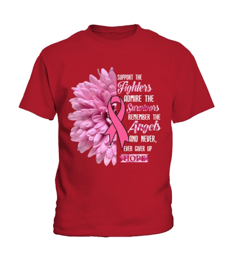 Breast Cancer Support The Fighters Gift For Her Kids T-Shirt