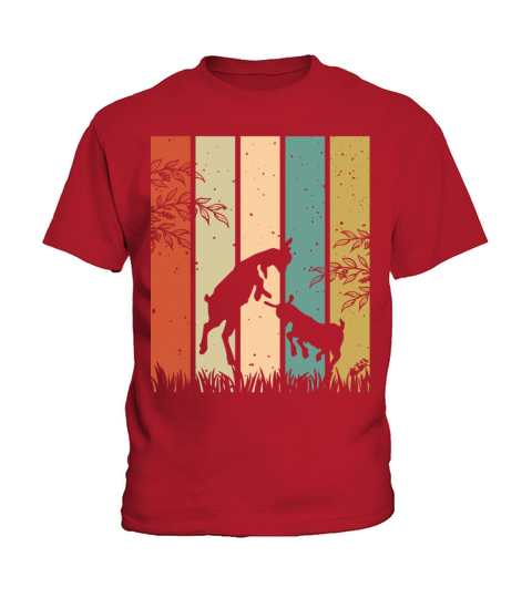 Colorsplash Retro Vintage Goat Kids T-Shirt