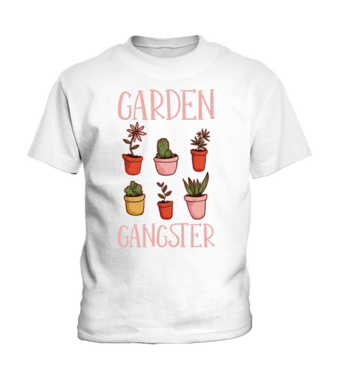 Garden Gangster Gardening Plant Gardener Botanical Kids T-Shirt