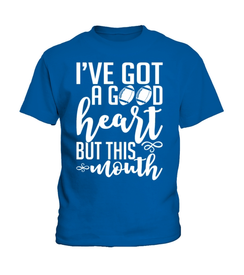 Ive Got A Good Heart But This Mouth Funny Kids T-Shirt