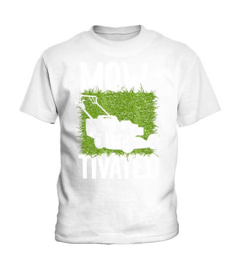 Lawn Mower Mowing Dad Father Kids T-Shirt