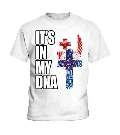 Tongan And Finland Mix Heritage DNA Flag Kids T-Shirt