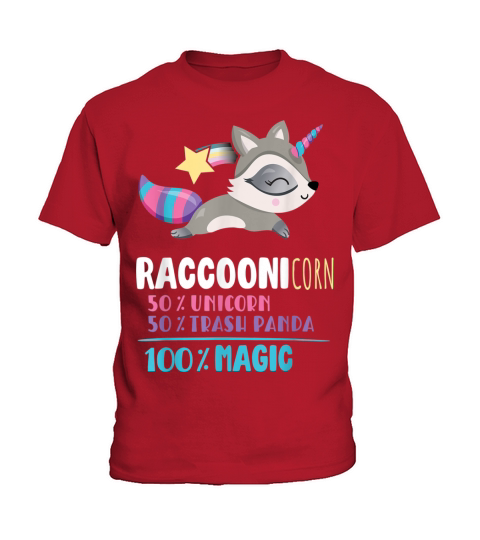 Trash Panda Racoon T-Shirt Racconicorn Gifts Kids T-Shirt