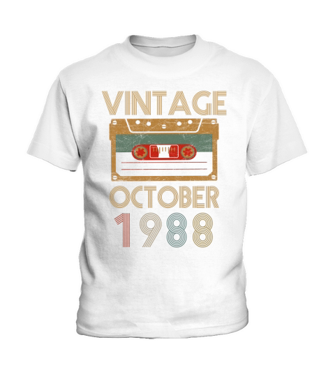 Vintage october 1988 Kids T-Shirt