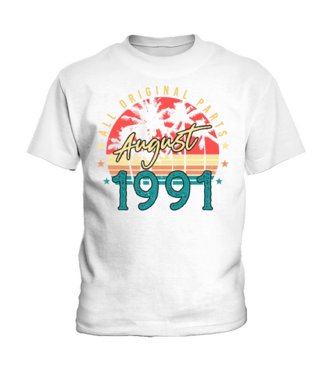 Year Of Construction In August 1991 Kids T-Shirt