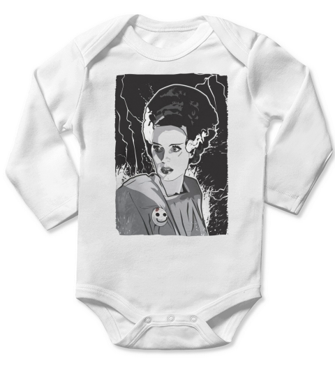 Bride of Frankenstein (2) Long Sleeve Baby One-Piece