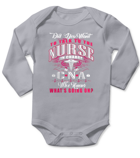 CERTIFIED NURSING ASSISTANT NURSE CNA 2TA Long Sleeve Baby One-Piece