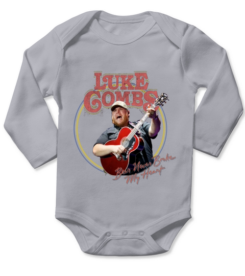Custom Luke Combs Beer Never Broken My Heart Long Sleeve Baby One-Piece