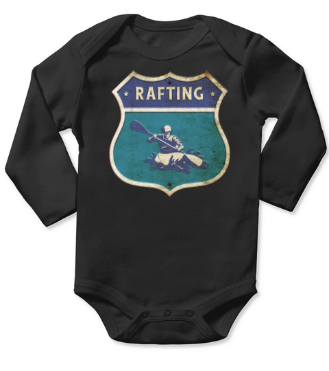 KAYAKS RAFTING Vintage KAYAKER Kayaking KAYAKS Long Sleeve Baby One-Piece