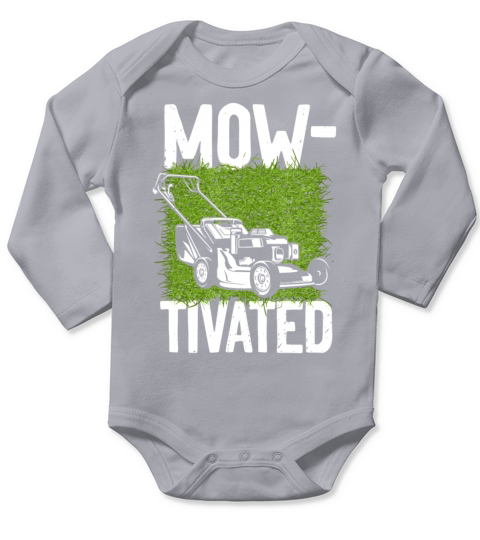 Lawn Mower Mowing Dad Father Long Sleeve Baby One-Piece