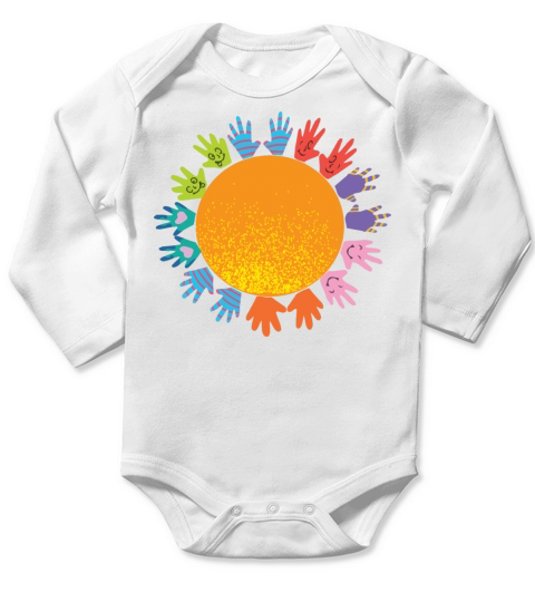 orange day Long Sleeve Baby One-Piece