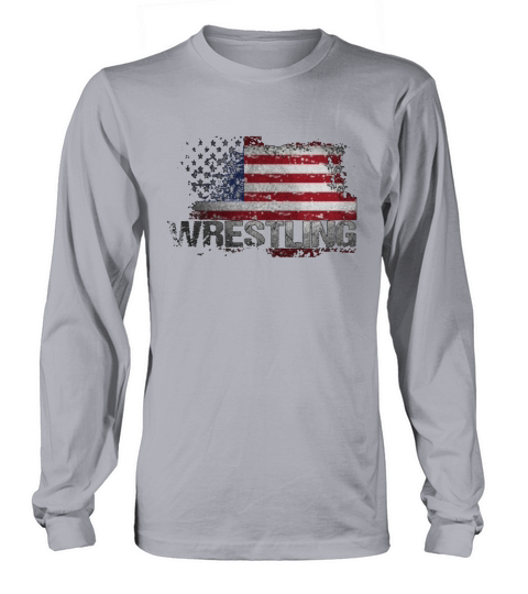 American Flag Wrestling amateur Long sleeved Unisex
