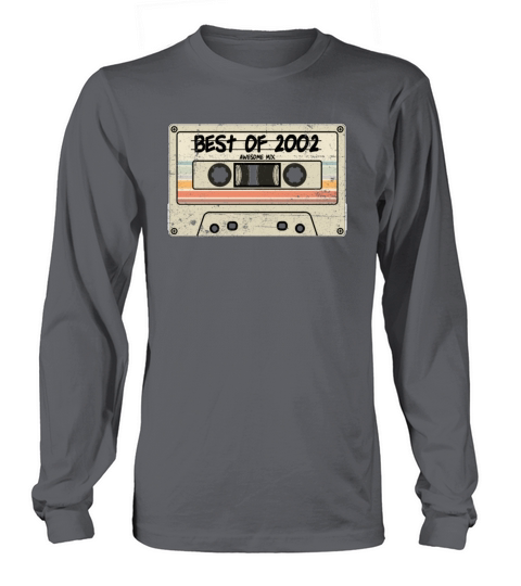 Best of 2002 Cassette Tape Birthday Long sleeved Unisex