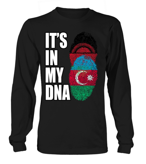 Malawian And Azerbaijani Mix Heritage DNA Flag Long sleeved Unisex