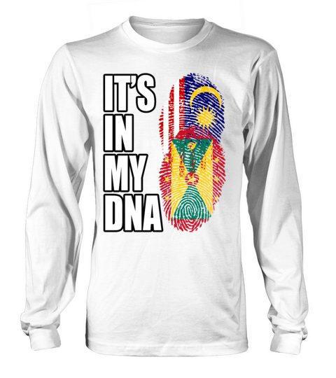 Malaysian And Grenadian Mix Heritage DNA Flag Long sleeved Unisex