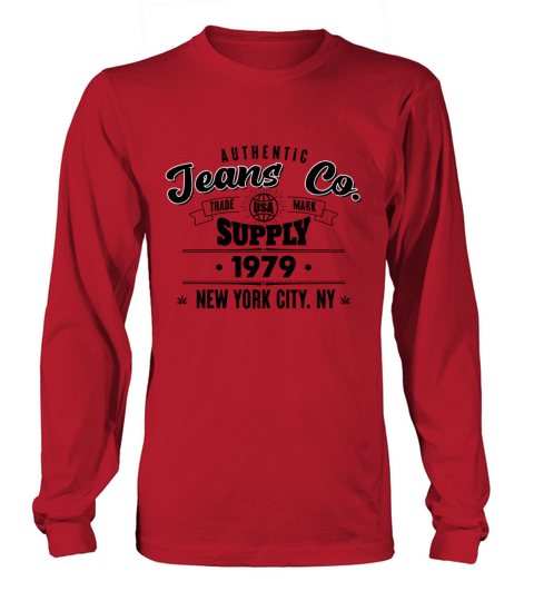 New York City Born In 1979 Vintage Birthday Long sleeved Unisex