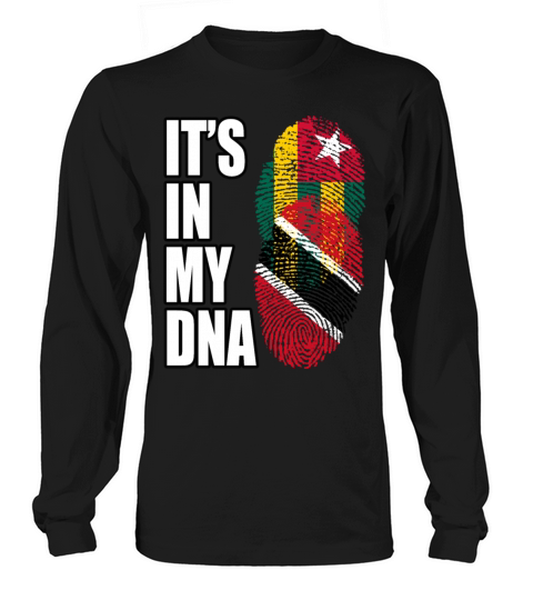 Togolese And Trinidad Tobago Mix Heritage DNA Flag Long sleeved Unisex