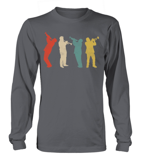Trumpet Player Retro Vintage Long sleeved Unisex
