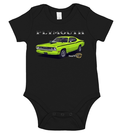 1970 Plymouth Duster Two Sided Short Sleeve Baby One-Piece