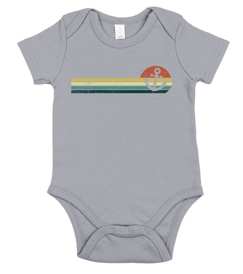 Anchor Captain Boat Owner Vintage Sailboat Short Sleeve Baby One-Piece
