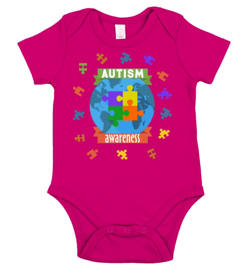 Autism Awareness Month Short Sleeve Baby One-Piece