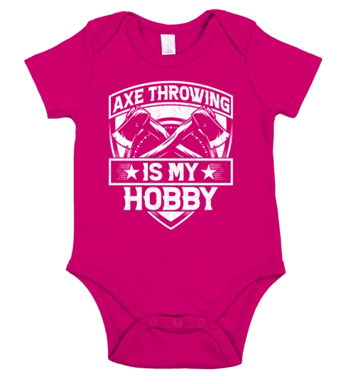 Axe Throwing Is My Hobby - Funny Ax Throw Hatchet Short Sleeve Baby One-Piece