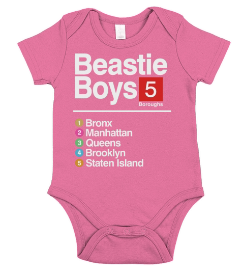 Beastie boys 5 boroughs - Printed Blanket Short Sleeve Baby One-Piece