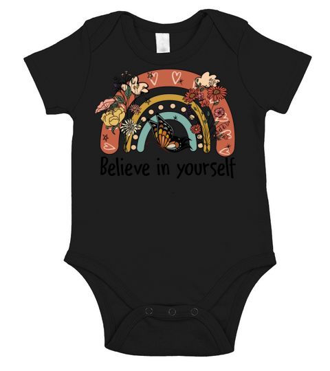 Believe in yourself sublimation Short Sleeve Baby One-Piece
