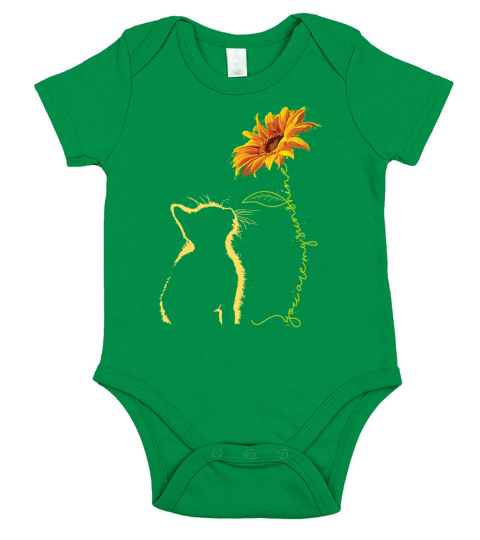 Cat You Are My Sunshine Catss shirt Short Sleeve Baby One-Piece